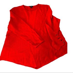 Red long sleeve blouse